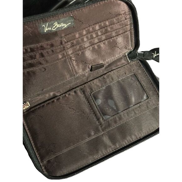 Nice Vera Bradley soft wallet in multi colors brown Good Condition - Picture 6 of 8